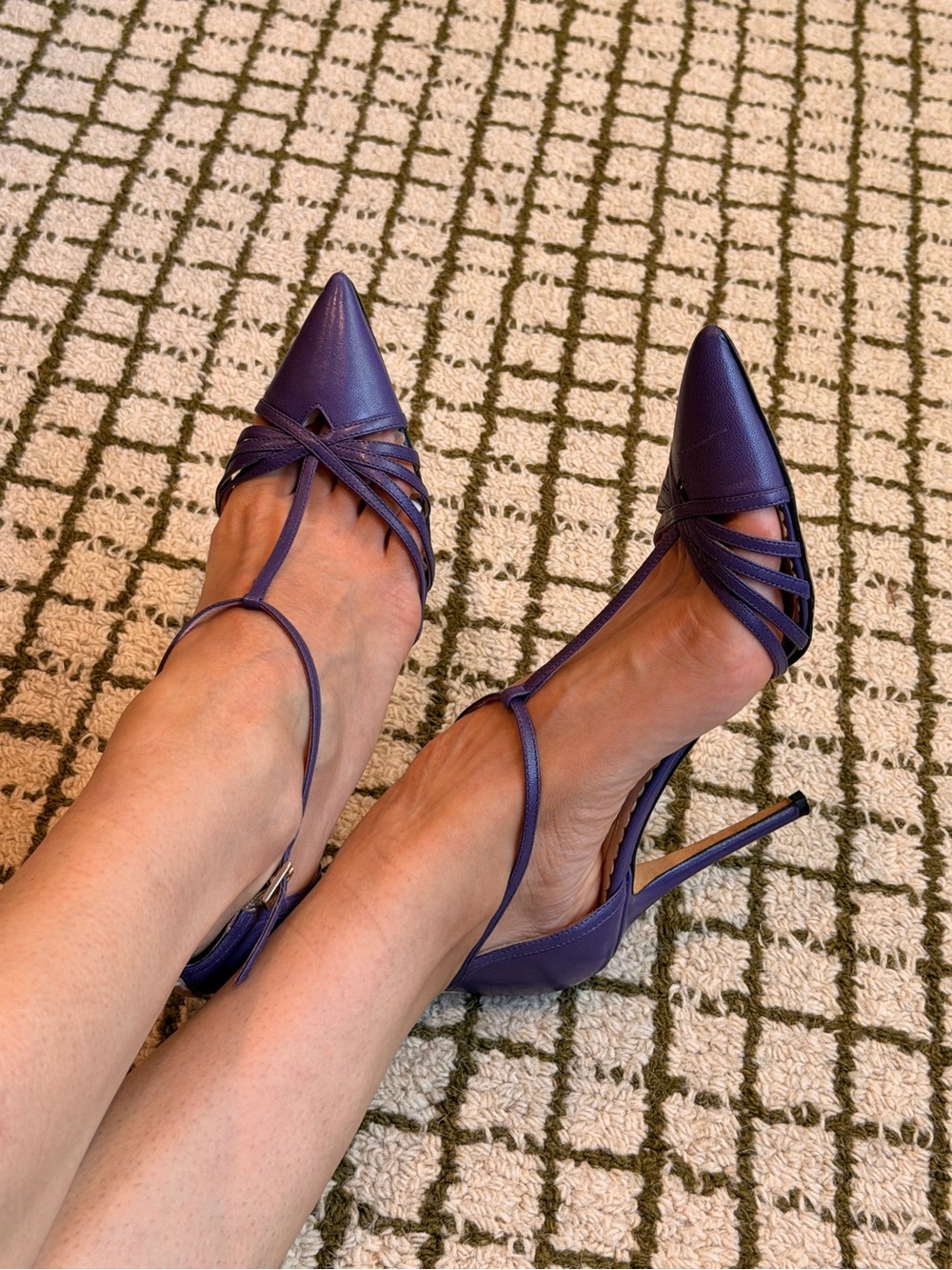 RARE  violet purple SJP by Sarah Jessica Parker Women's Carrie Dress Pumps